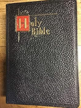 Hardcover Black Leather New Catholic Edition of the Holy Bible The Old Testament Douay Version and The New Testament Confraternity Edition with Historical and Chronological Index of the Old Testament Book