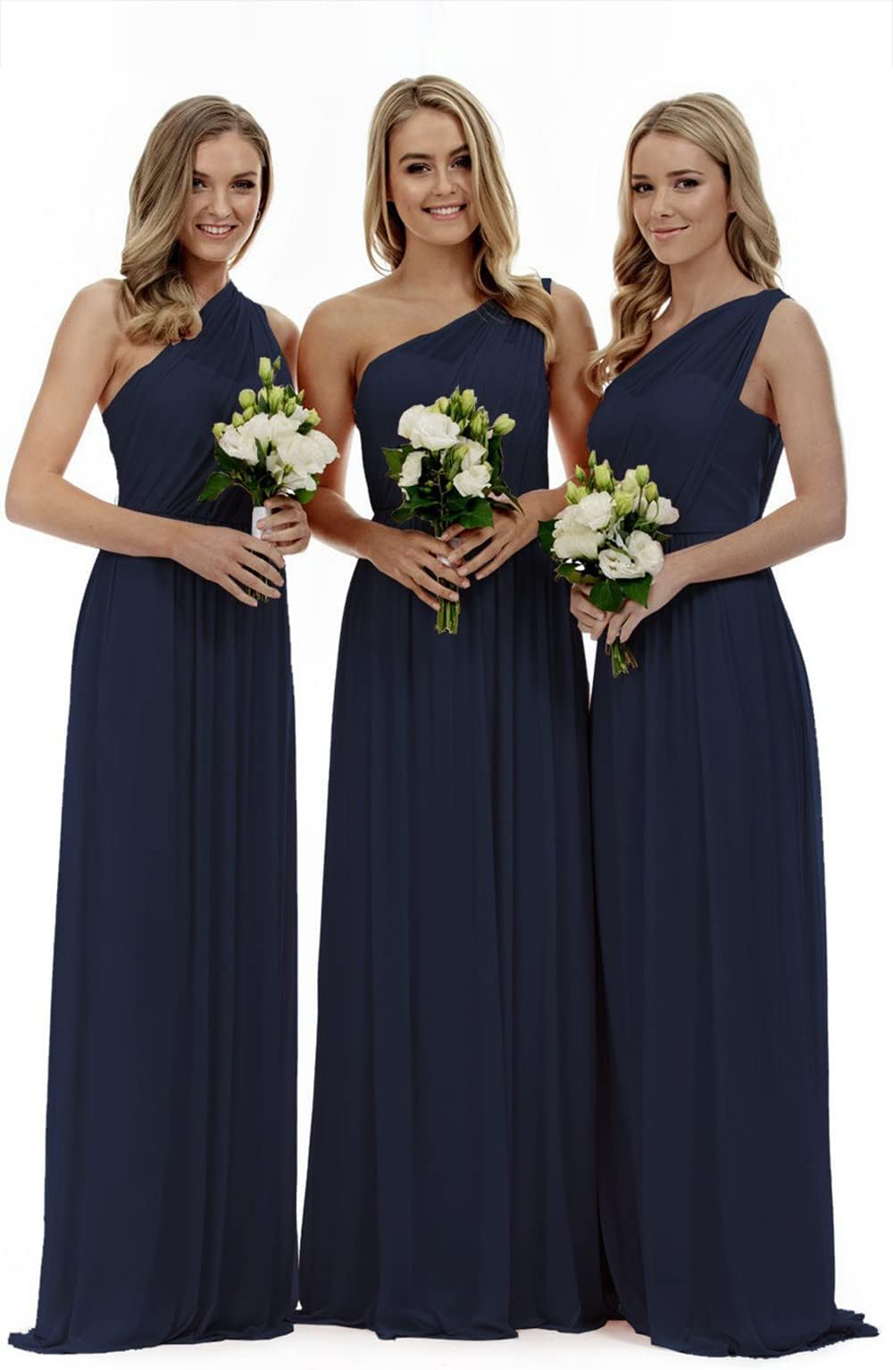 Long One Shoulder Prom Bridesmaid Dress