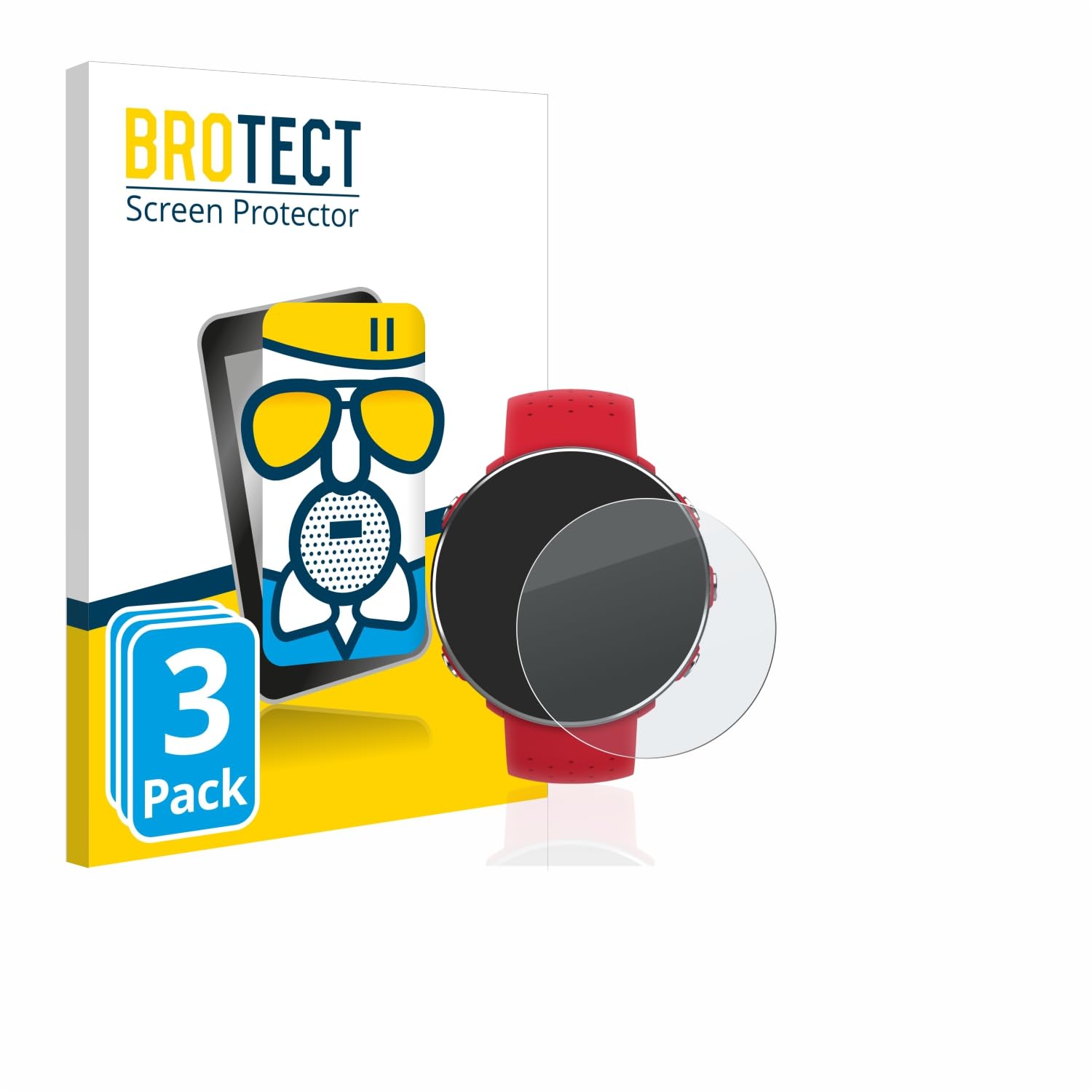 Brotect AirGlass Matte – 3 Pellicole Protettive Opache Per Polar Vantage M2, Antiriflesso, Durezza 9H, Made In Germany