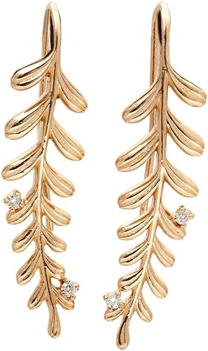 Amazon K18 K10 ゴールド リーフピアス シーダ ダイヤモンド ピンクゴールド K10 ピアス 通販