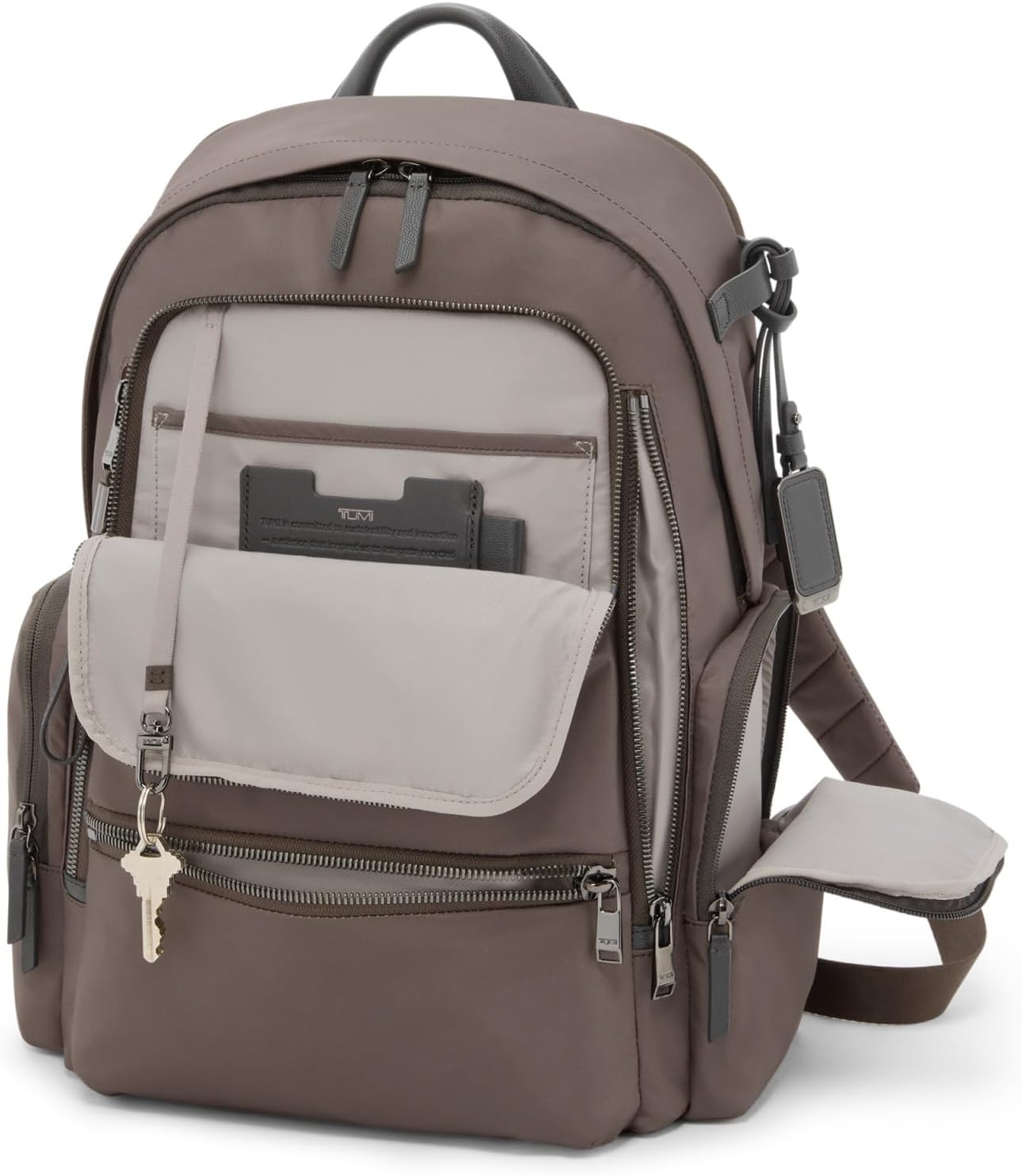 TUMI - Voyageur Celina Backpack - Women's Work and Travel Bag - 16.0" X 10.6" X 6.5" - Holds Up to 16" Laptop - Mink - Image 2