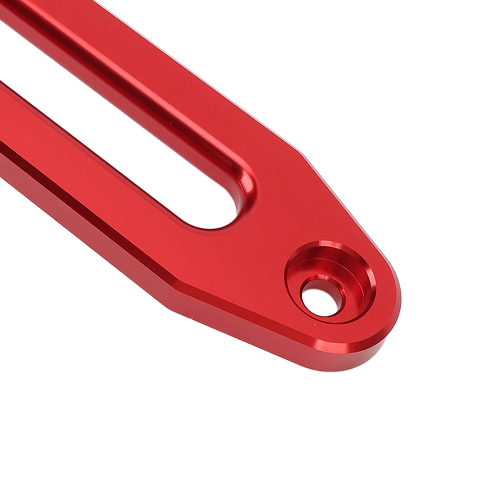Aluminum Hawse Fairlead, Winch Fairlead, Kuuleyn 11.6in Winch Rope Cable Guide Aluminium Alloy 12000 Lbs Towing Winch Fairleads for Synthetic Winch Rope Cable Guide (Red)