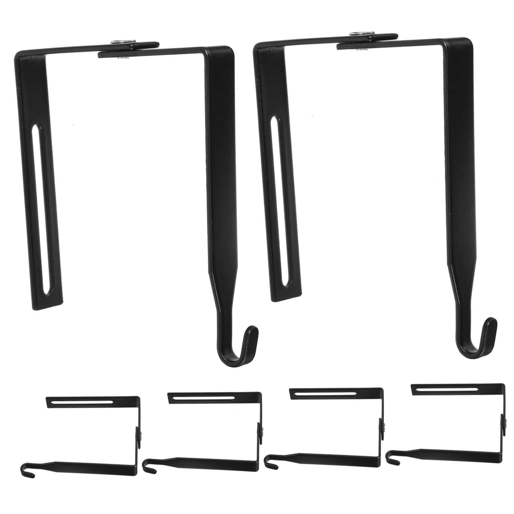 MAGICLULU Ganchos Ajustables Para Puerta De Gabinete De Ganchos De Alta Resistencia Para Colgar Toallas Llaves Y Perfectos Para Organizar Y Optimizar Armarios Y Paneles 6 Piezas*3