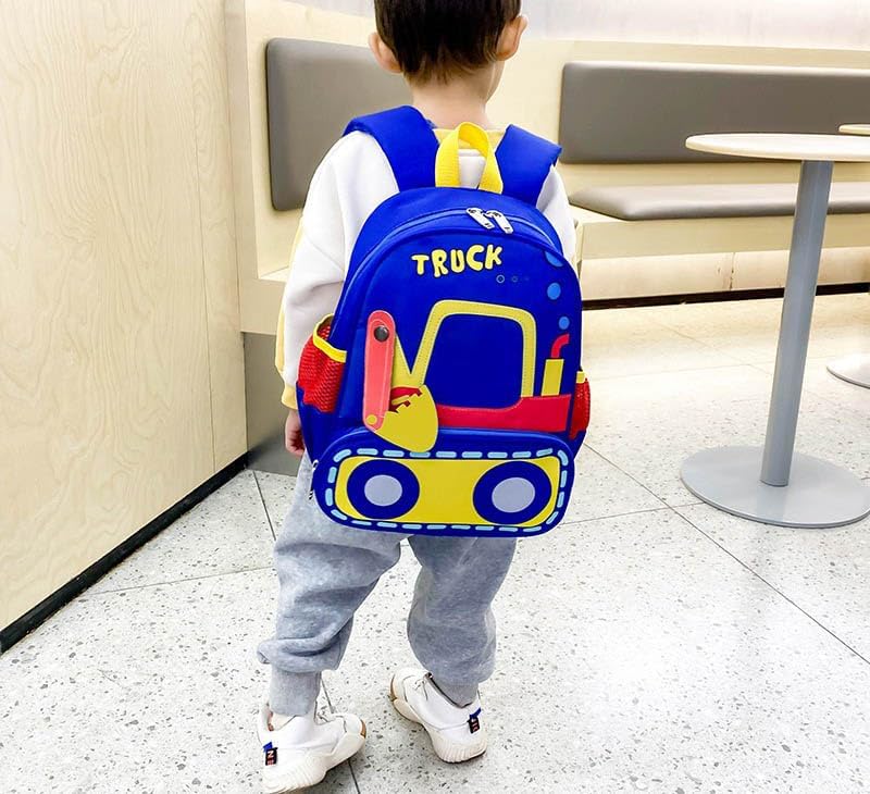 Mochila Para Niños Pequeños, Bonita Excavadora, Bolsa