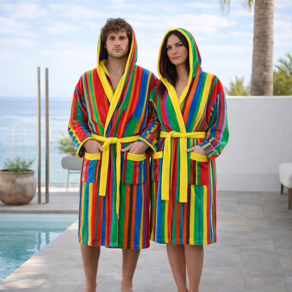 Albornoz Jacquard 100% Algodón 500 g/m² Alta Absorción