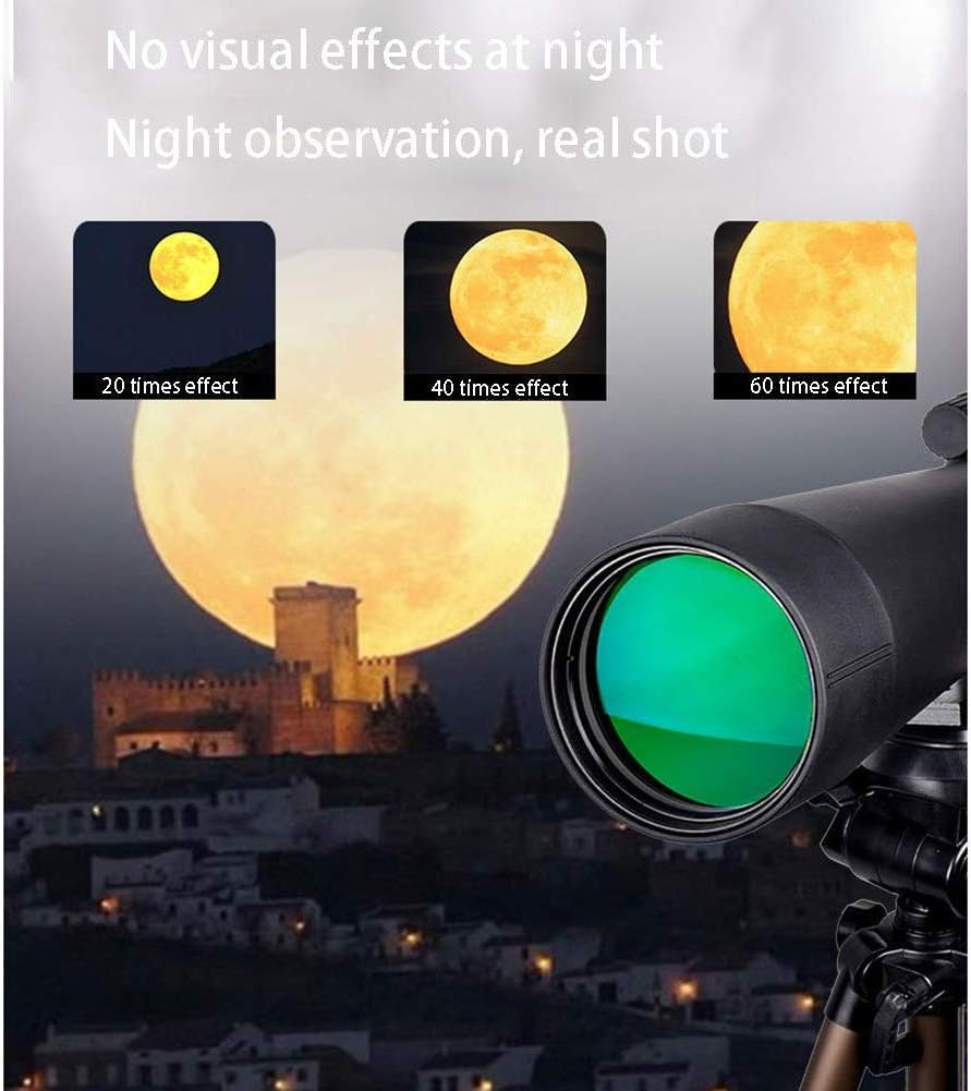 望遠鏡 高倍率双眼鏡 大人用 コンパクト HD クリア 弱光視力 バードウォッチング BAK4 レンズ 携帯マウント ストラップ キ