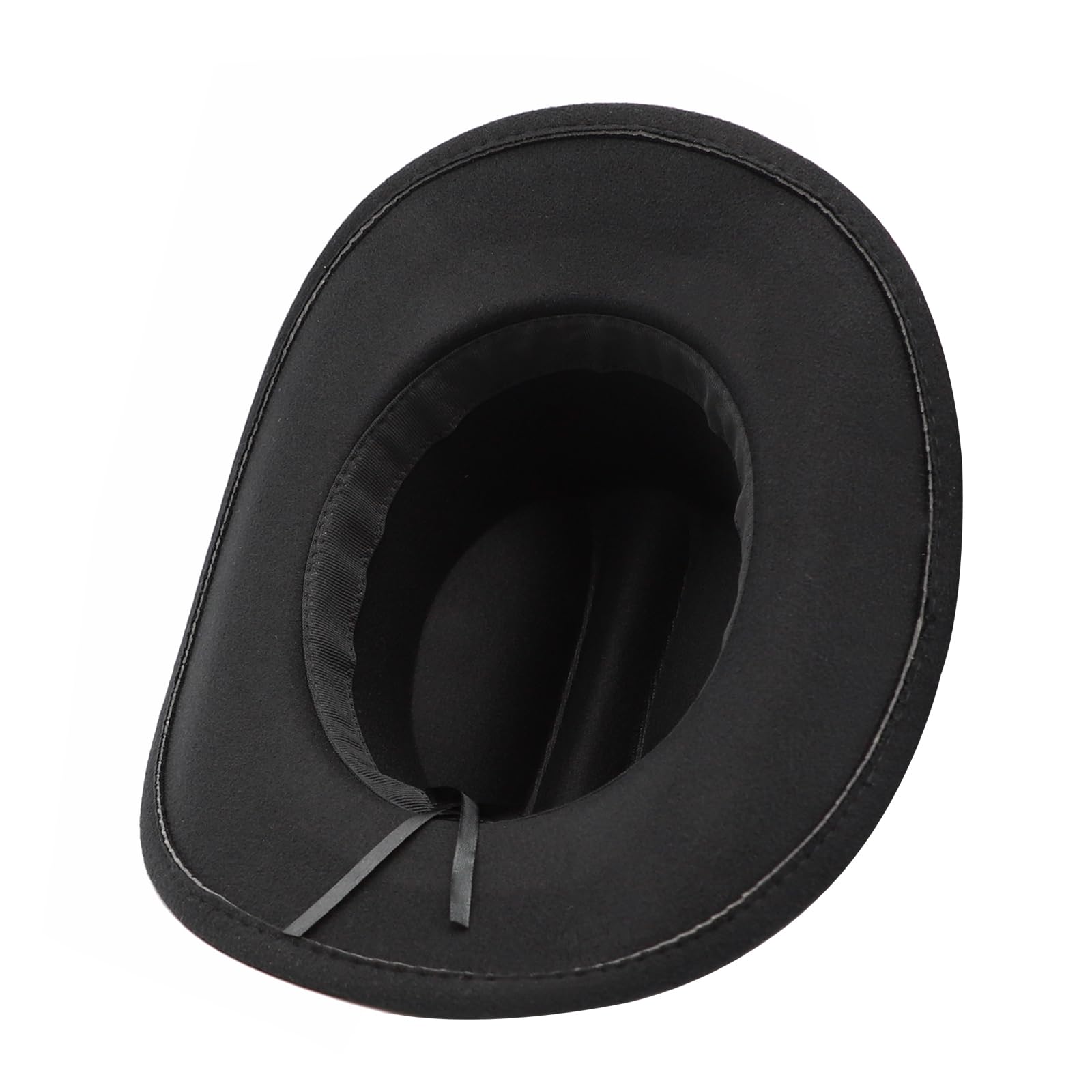 Cowboyhut Schwarz Herren Cowgirl Kostüm Damen mit Band Werternhut Cowboyhut Fasching