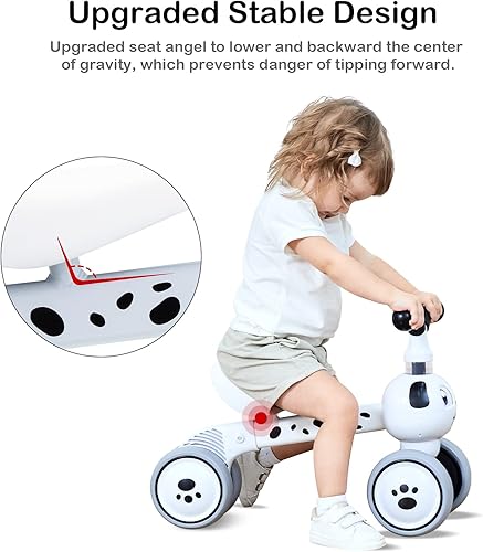 Miniatura 3 de Ancaixin Bicicletas de equilibrio para bebés para niños de 1, 2, 3 años, juguetes de equitación para niños de 10 a 36 meses, sin pedales, 4 ruedas,