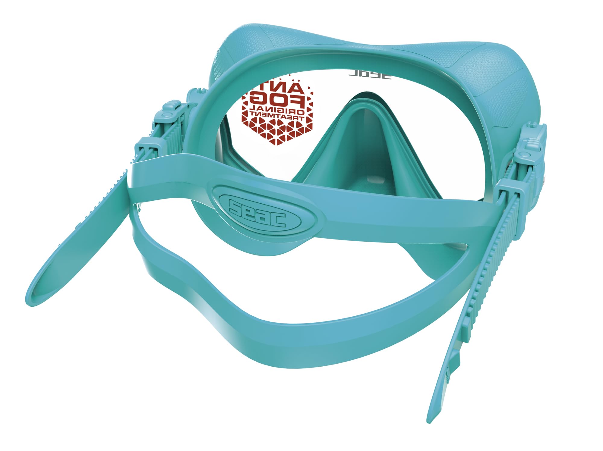 SEAC Pura – Bezramkowa jednoszybowa maska do nurkowania z silikonu | Niskoprofilowa maska do nurkowania i snorkelingu z powłoką antifog i klamrą 3D