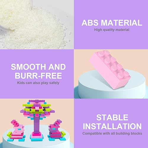 Miniatura 5 de ekuzi Ladrillos de construcción de 2 x 4 compatibles con todas las principales marcas, 121 piezas de bloques pequeños clásicos básicos de alto