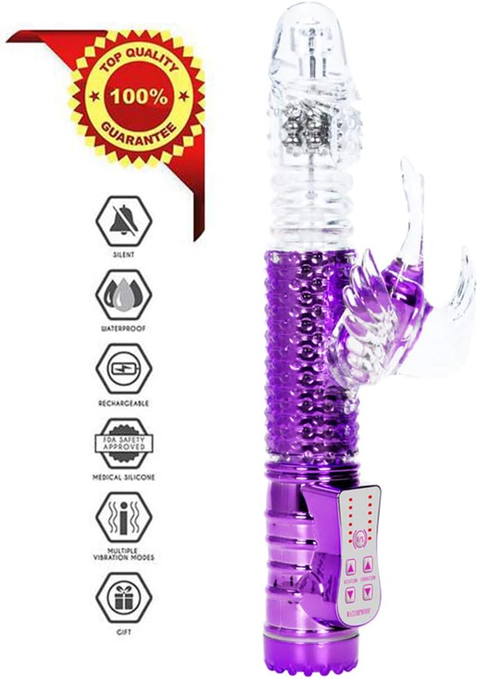 T/elescopic R/otation 12X Speeds Waterproof R/ampant R/abbit M/assage S/tick by ABWEY H/andheld Wand, C/ordless P/ortable D/eep T/Issue M/assager (1)