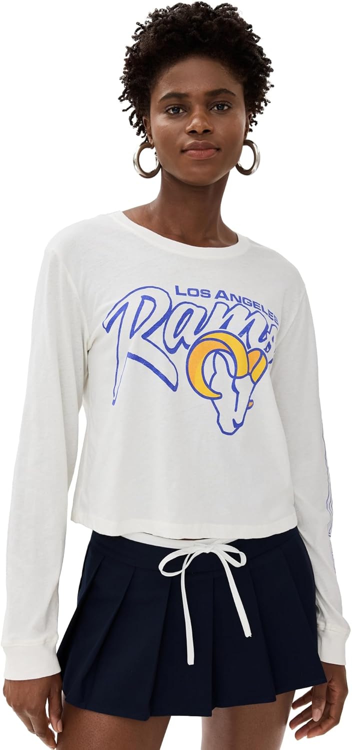 Junk Food Women's Rams Touchdown Long Sleeve Crop Tee at Amazon Women’s