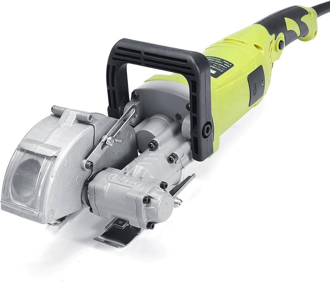 Fresadora De Pared Eléctrica 4000W - Para Hacer Ranuras En Paredes, Con 5 Discos, Ajuste De Profundidad Y Extracción De Polvo | 220V