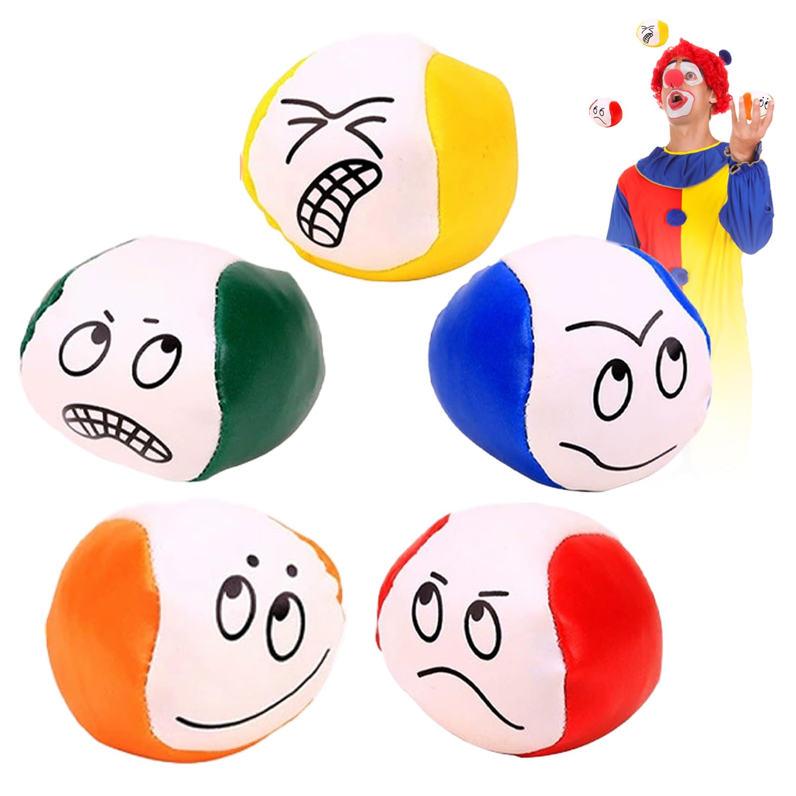 lot de 5 balles de jonglage
