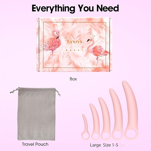 Miniatura 7 de Juego de 5 dilatadores musculares de silicona para suelo pélvico para mujeres (juego grande)