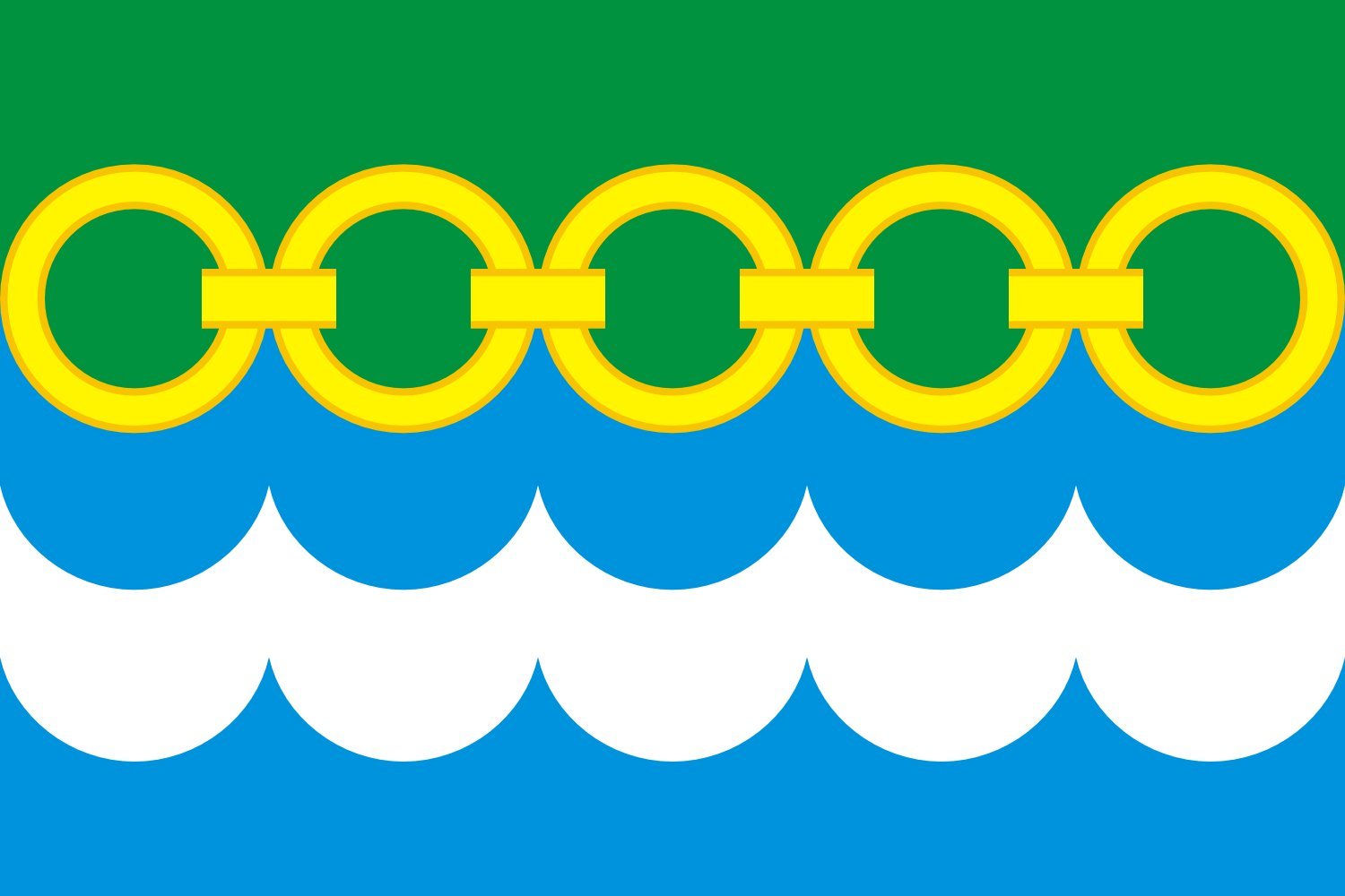 Drapeau Klishinskoe Moscow oblast grand format pour mât extérieur
