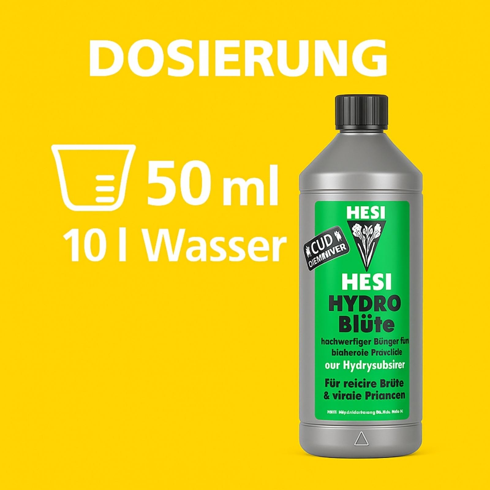Weedness Hesi Hydro-Blüte Dünger 10 Liter - Hydro-Kultur Grow Naturdünger Zimmerpflanzen Bio Flüssig Mineralisch Blüteboost