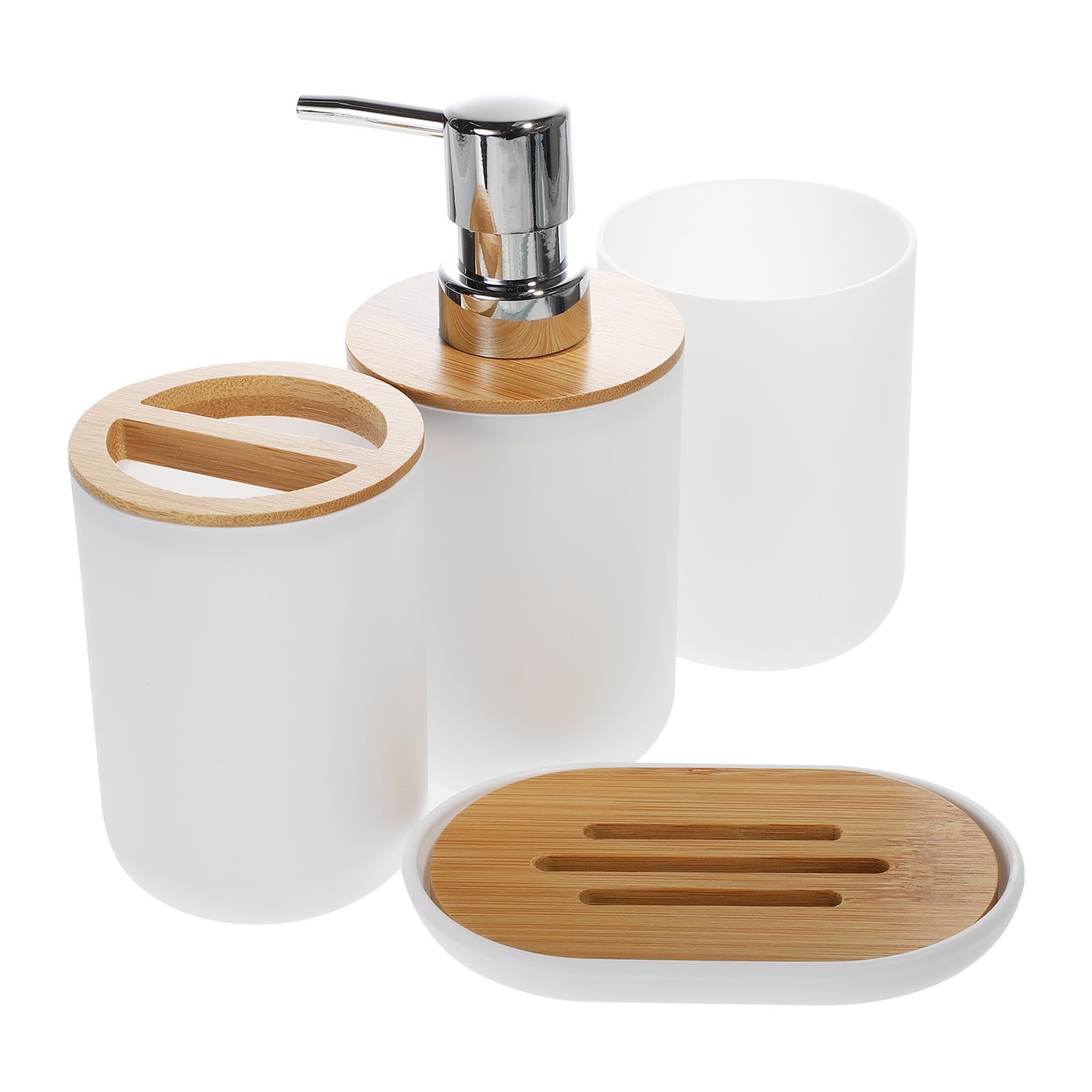 Set de baño blanco para uso doméstico ideal para renovar el lavabo