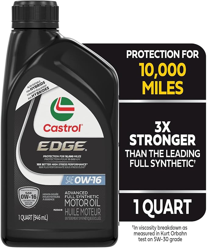 Aceite para motor Castrol EDGE 0W-16, pack 6 cuartos miniatura 2