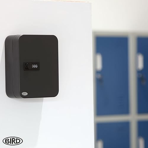 Miniatura 2 de BIRD Armario de llaves combinado, caja de llaves montada en la pared, almacenamiento para hasta 20 llaves