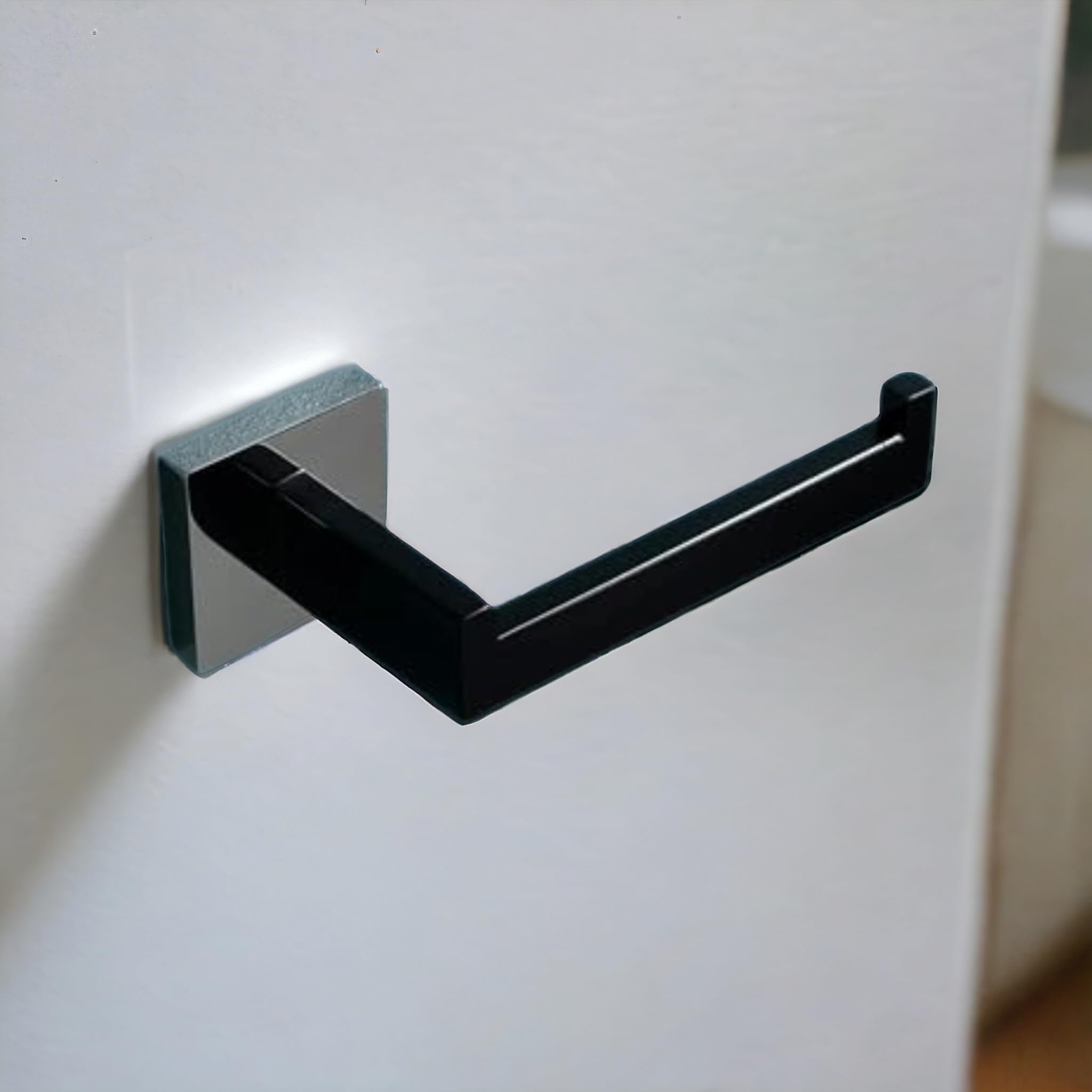 LUXIUR Toilet Paper Roll Holder for Bathroom, Kitchen Tissue Roll Stand, 304 Grade Stainless Steel Wall Mount Hanger for Kitchen Accessories Items, Home and Bathroom Accessories, Chrome Black (B0CK8QF2DS) Amazon Price History, Amazon Price Tracker
