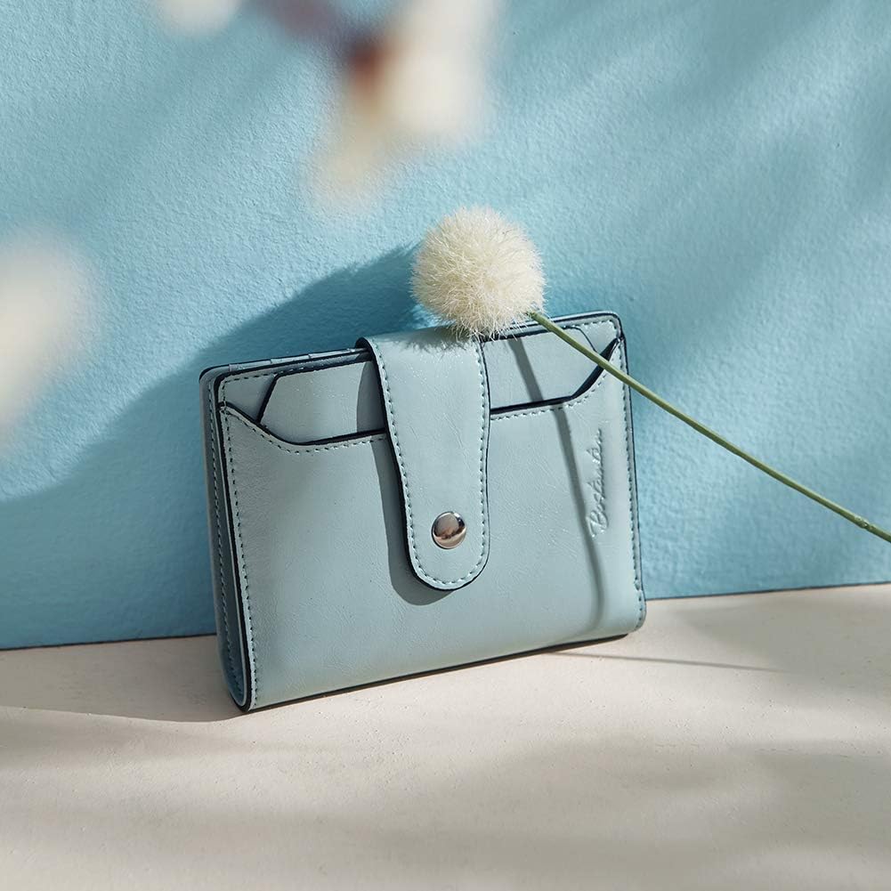 BOSTANTEN Women Leather Wallet RFID Blocking Small Bifold Zipper Pocket Wallet Card Case Purse with ID Window - Image 2