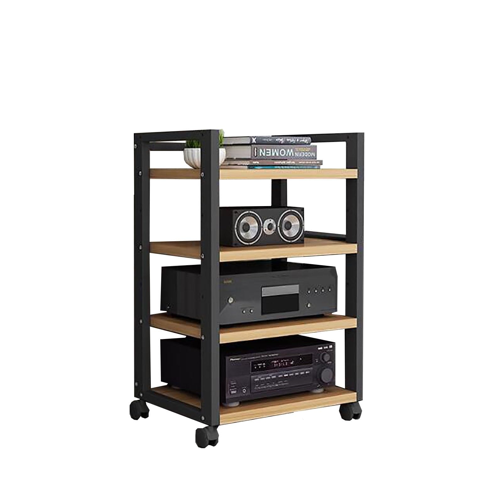 Meuble informatique Rack C4 en acier et bois pour libérer de la place