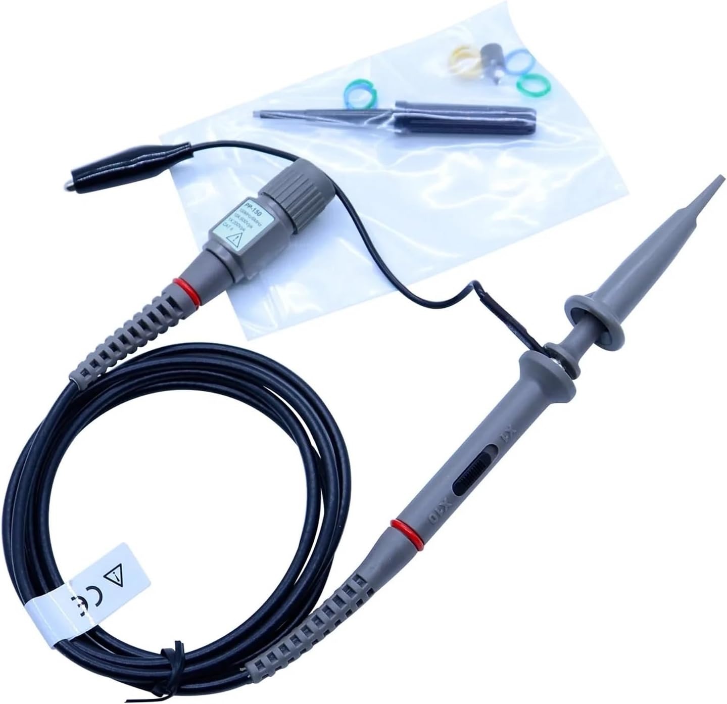 Digital Oscilloscope Probe X1 X10 150Mhz PP-150B Osciloscopio Test Probes 130cm Length(PP150-100MHz)