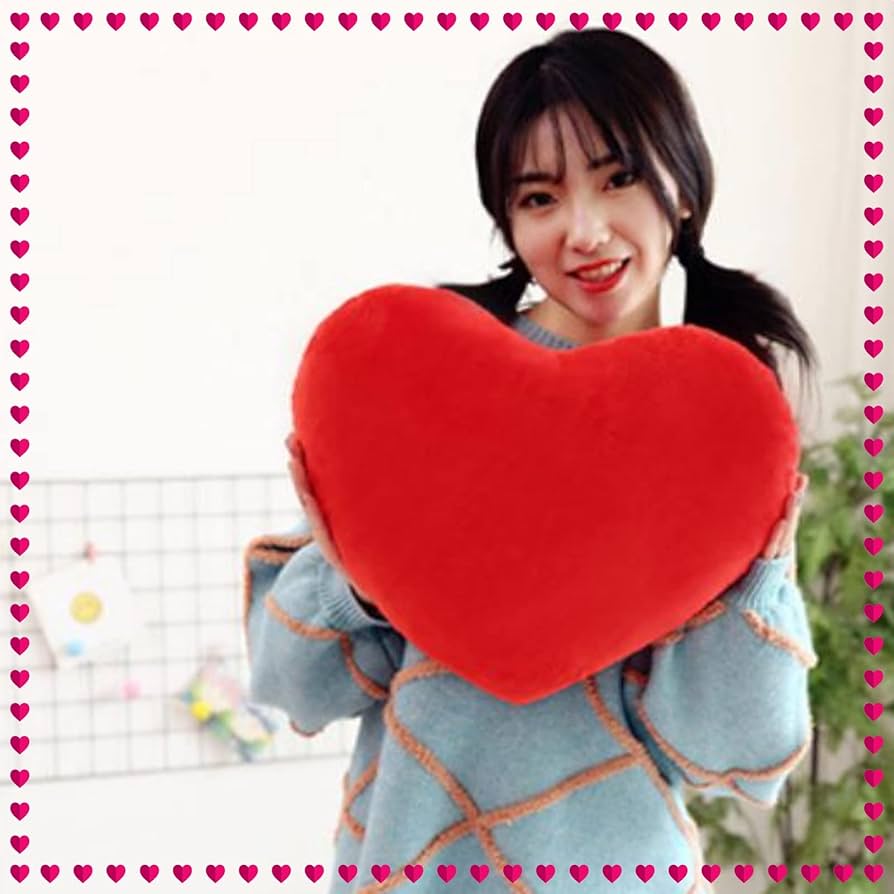 Amazon.co.jp: (APOSITV)ハート クッション やわらか モコモコ