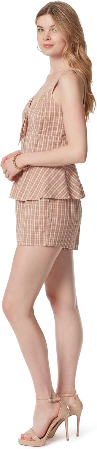 Jessica Simpson Womens Emerson Sweetheart Neckline Tie Front Tank Top with Cut Out Back Standard - Image 3