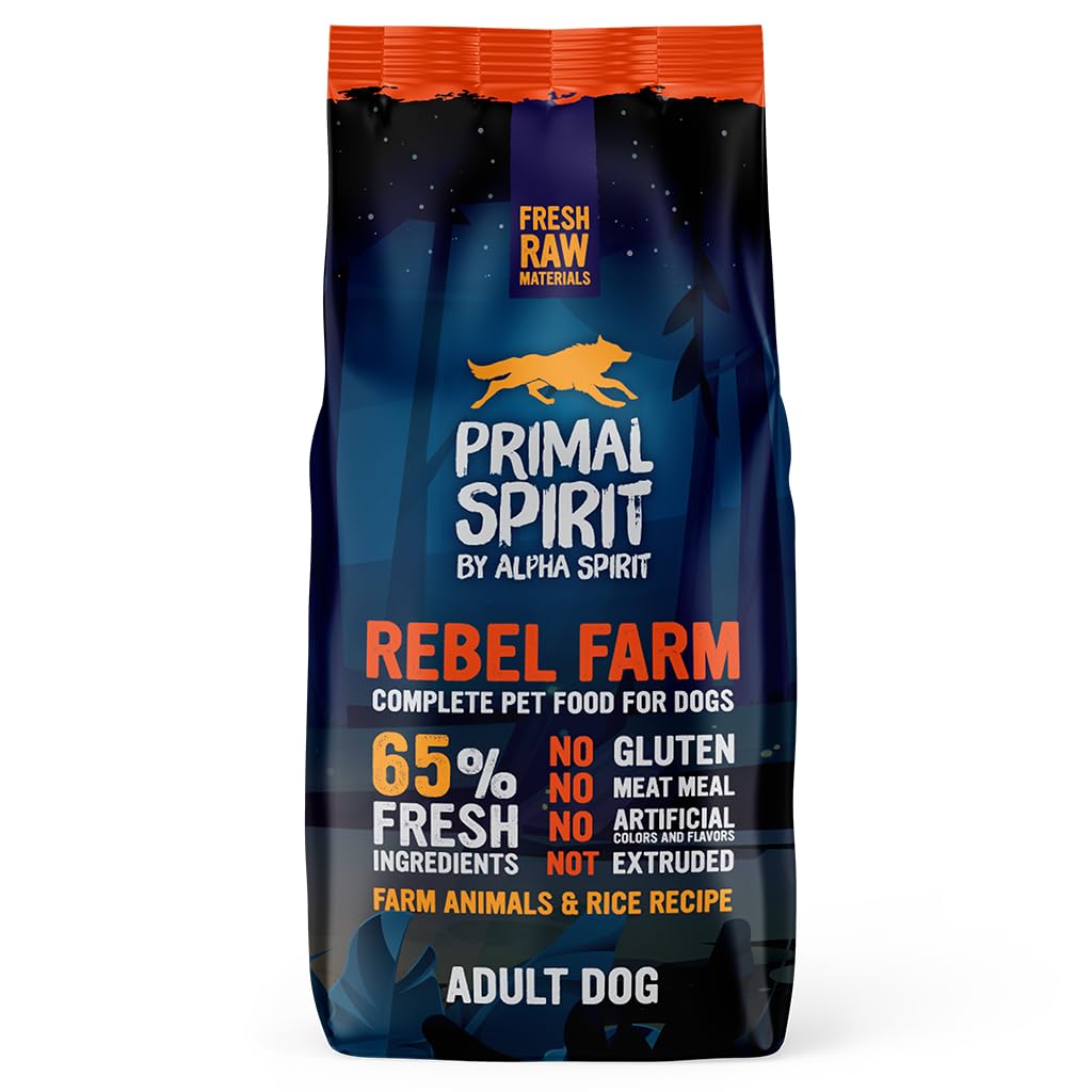Rebel Farm Chicken & Fish Complete Dog Food | Multi-Protein | Gluten Free | High Nutritional Values | Suitable For All Dog Breeds (12kg (Pack of 1))
