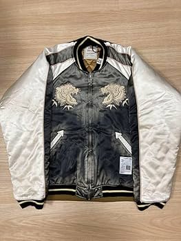 Amazon.co.jp: 24AWミハラヤスヒロ フェードスカジャン 黒 46