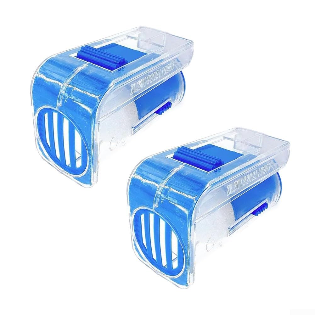 2 bottiglie per marcatura ape regina con gabbia in plastica per marcatura controllata e manipolazione delle api regine in blu