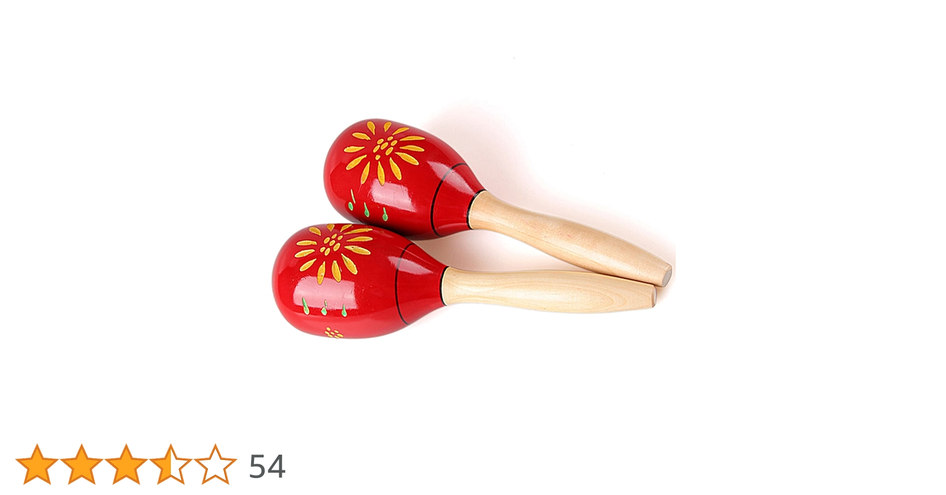 カラフルな花柄の木製楽器・マラカス カラフル木製 マラカス (2個1セット) の激安通販 | ミュージック