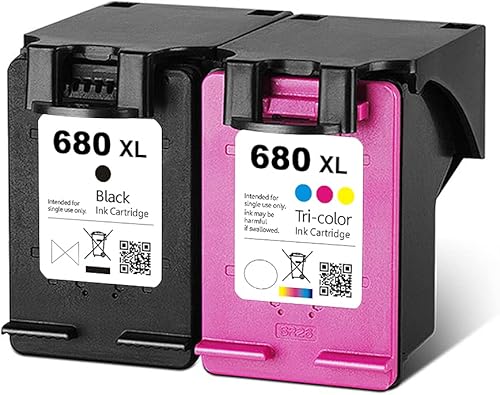 Cartuchos de tinta remanufacturados 680XL de repuesto para cartuchos de tinta HP 680 680 XL para HP Deskjet 1115 1118 2135 2138 2600 3635 3636 3638