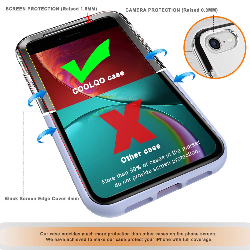 Amazon.com: COOLQO Compatible for iPhone 8 /iPhone 7 /iPhone