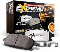 PowerStop Z36-1680 Front Carbon-Fiber Ceramic Brake Pads for Ford F-250/F-350 Super Duty 2012-22, F-450 2013-16 w/ Hardware