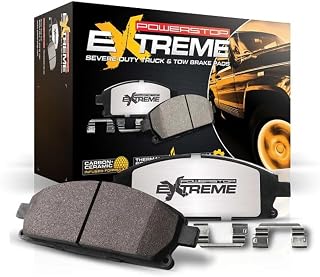 PowerStop Z36-1680 Front Carbon-Fiber Ceramic Brake Pads for Ford F-250/F-350 Super Duty 2012-22, F-450 2013-16 w/ Hardware