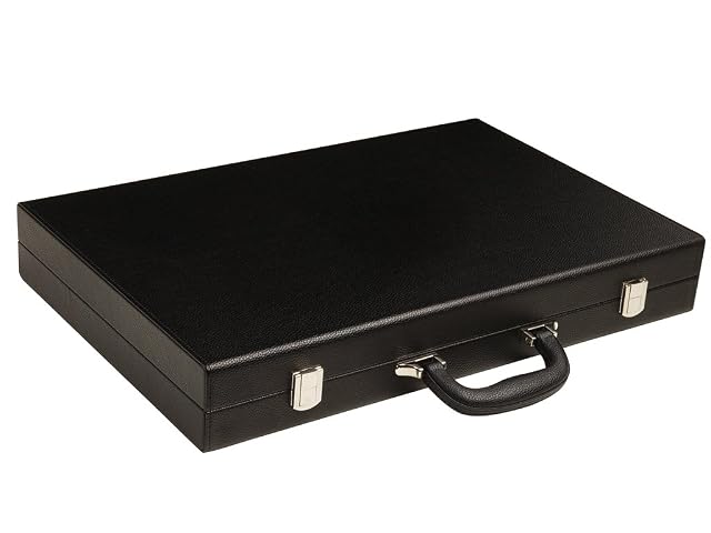 Foto 2 de 8 de Juego de Backgammon Premium de 48 x 64 cm - Black Board con Puntos Blancos y Negros