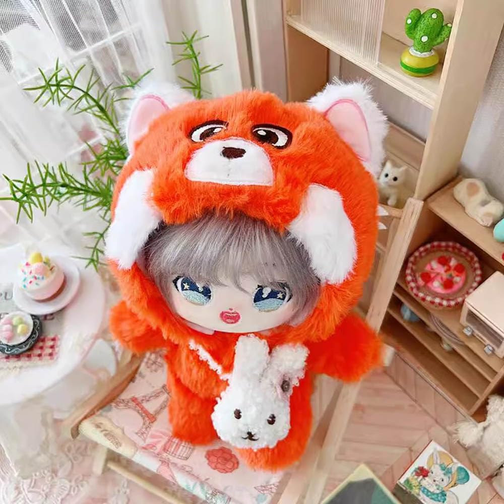 Amazon.co.jp: niannyyhouse 20cm ぬいぐるみ 人形 服 クマ柄 ワンジー