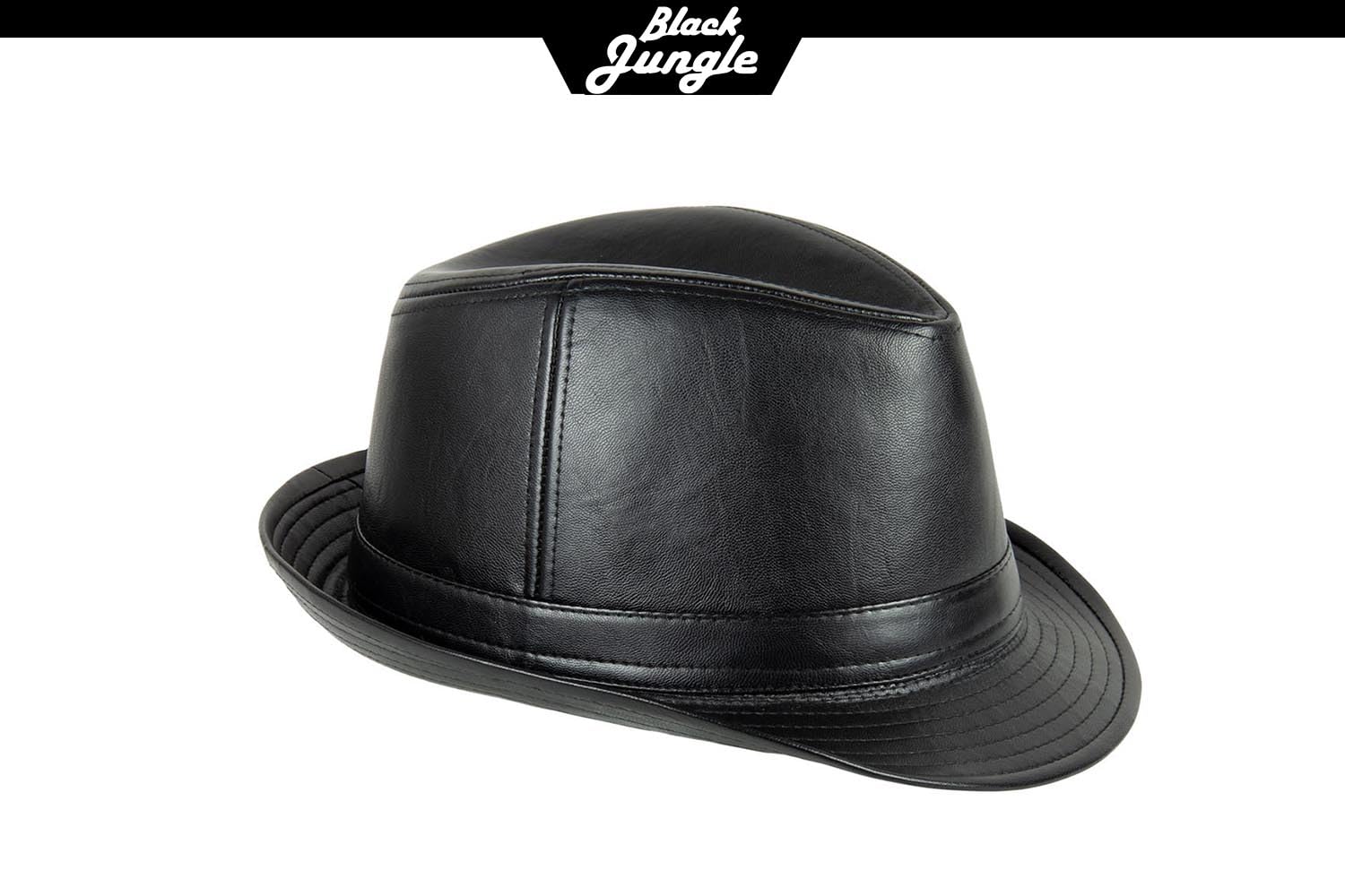 Black Jungle Adam Trilby en Simili Cuir Chapeau des Caraïbes Chapeau de la Havane Chapeau de Pluie Chapeau Chapeau de Soleil Unisexe