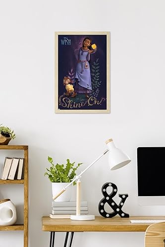 Miniatura 60 de Trends International Disney Wish Asha - Póster de pared, 22.4 pulgadas de largo x 14.7 pulgadas, versión enmarcada en blanco