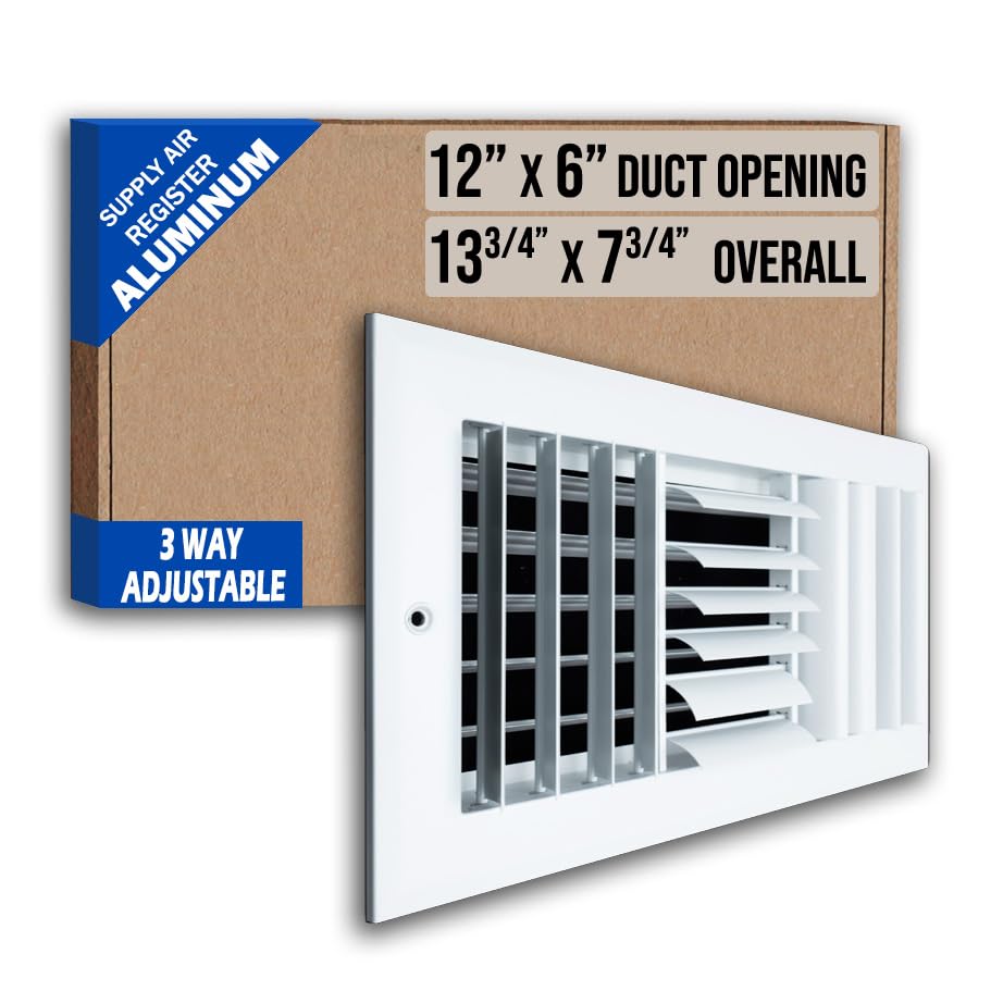 Grille d'aération en aluminium blanc haut de gamme pour intérieur épuré