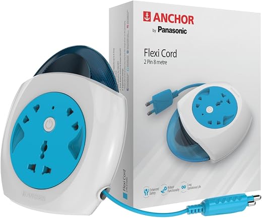 6A,Flexi Cord (Diamond),2 Pin 8 Mtr