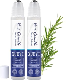 Rosemary Hair Growth Serum Roll On, 25ml x 2 Roll-On Hair Serum, Rosemary Advanced Hair Growth Serum for Women and Men, Blocks Head Skin Serum promotes oxygen current, reduces
