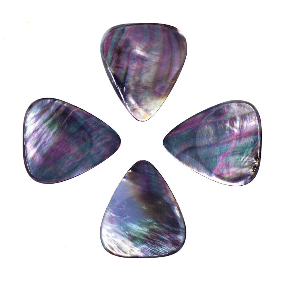 Timber Tones - Lot De 4 Médiators (plectres) En Nacre, Pour Ukulélé & Basse, Sensation Douce Et Chaude - 8