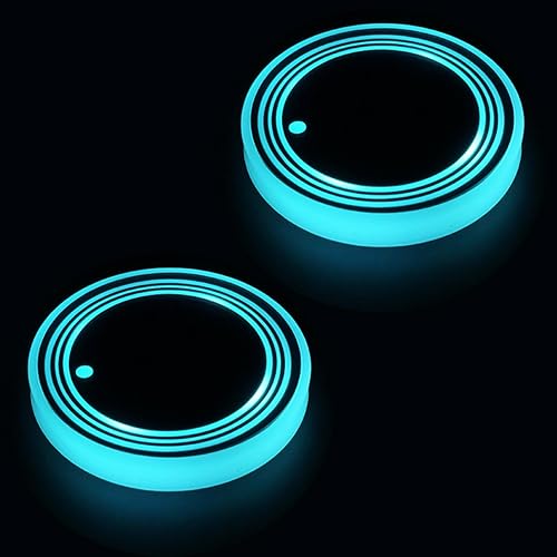Vista 20 de Paquete de 2 posavasos con luz para portavasos de automóvil, portavasos con luces LED para automóvil, portavasos LED para automóvil, portavasos LED
