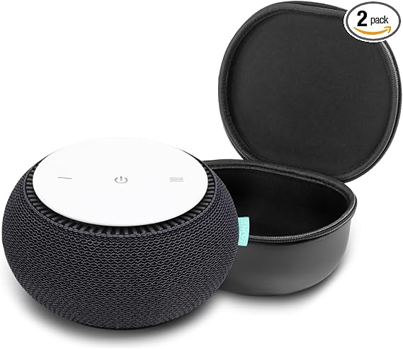 SNOOZ Travel Bundle - Original Charcoal Smart White Noise Sound Machine and Travel Case