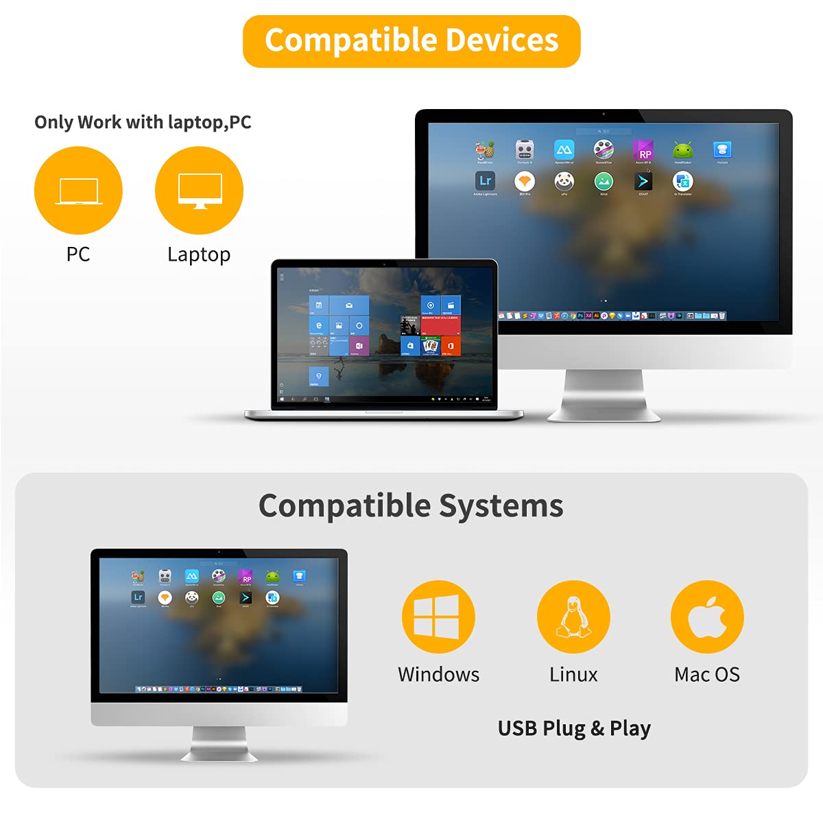 NetumScan Codice a barre USB omnidirezionale USB QR vivavoce cablato QR per dispositivi mobili e computer, PDF417, Data Matrix NS2055L