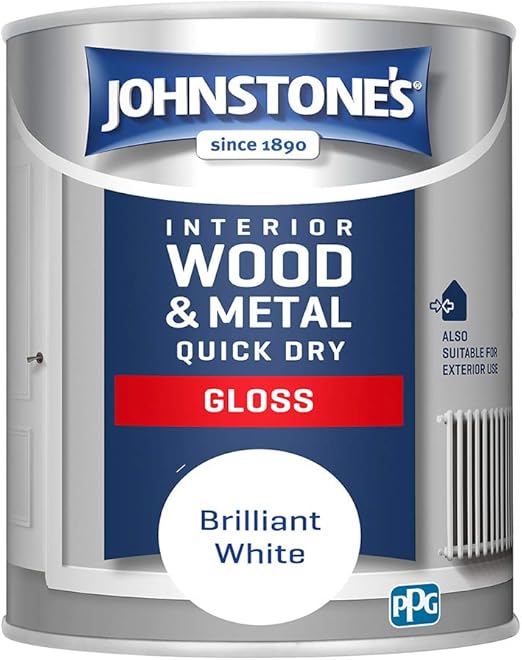Johnstone's Quick Dry Gloss Finish Brilliant White Water Based